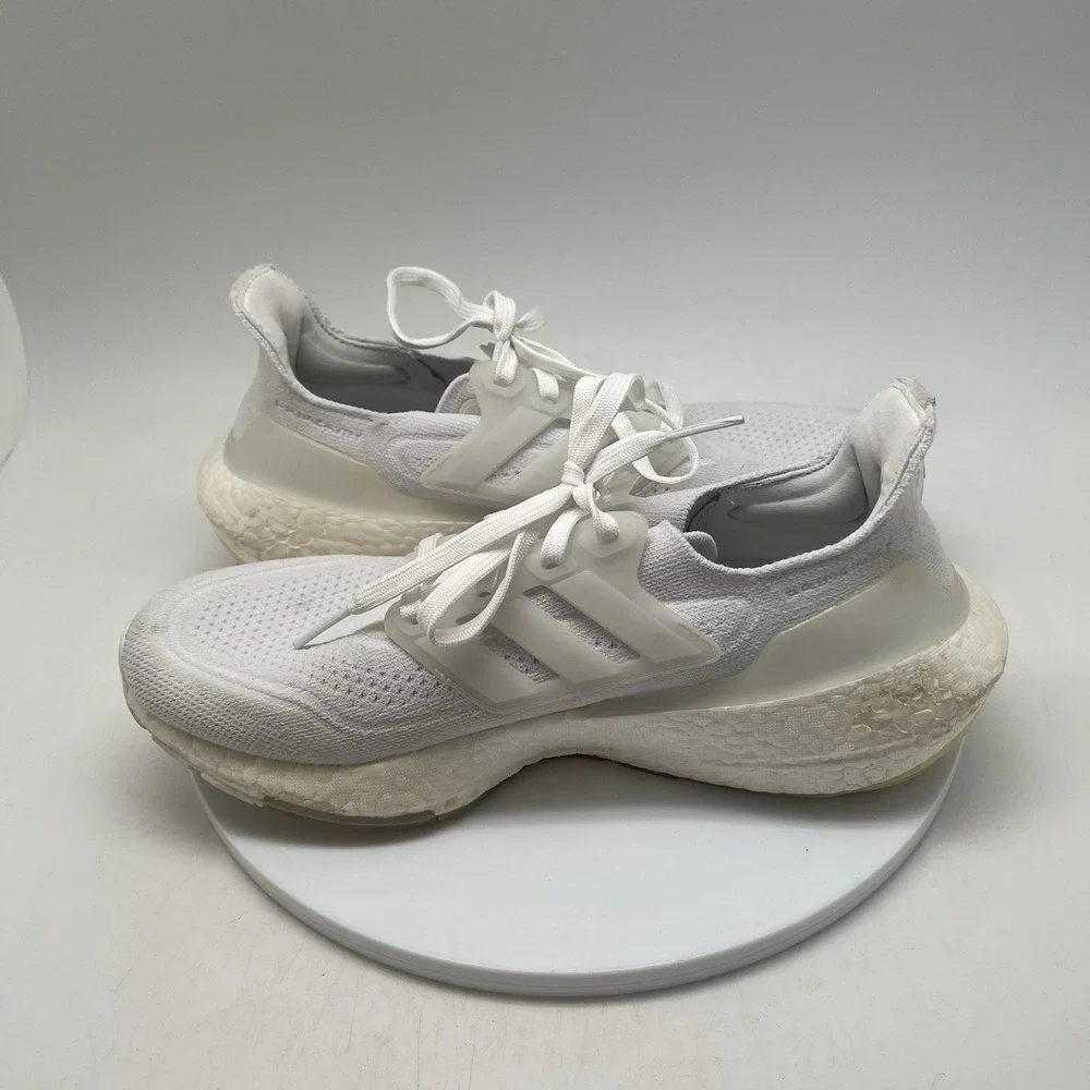 Adidas‎ Sneakers Womens 8.5 Ultraboost 21 All White FY0403 Running Gym Shoes